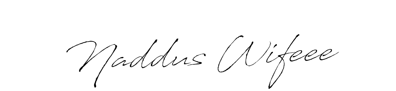 Make a beautiful signature design for name Naddus Wifeee. With this signature (Antro_Vectra) style, you can create a handwritten signature for free. Naddus Wifeee signature style 6 images and pictures png