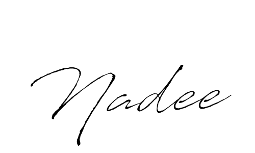 Design your own signature with our free online signature maker. With this signature software, you can create a handwritten (Antro_Vectra) signature for name Nadee. Nadee signature style 6 images and pictures png