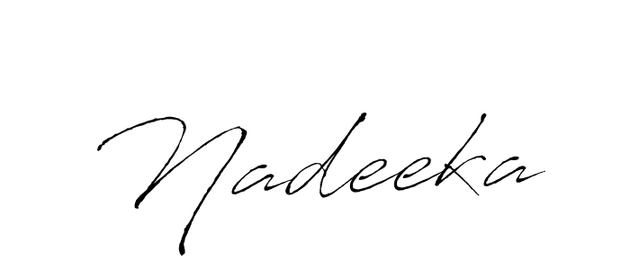 It looks lik you need a new signature style for name Nadeeka. Design unique handwritten (Antro_Vectra) signature with our free signature maker in just a few clicks. Nadeeka signature style 6 images and pictures png