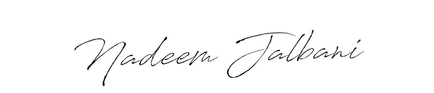 Antro_Vectra is a professional signature style that is perfect for those who want to add a touch of class to their signature. It is also a great choice for those who want to make their signature more unique. Get Nadeem Jalbani name to fancy signature for free. Nadeem Jalbani signature style 6 images and pictures png