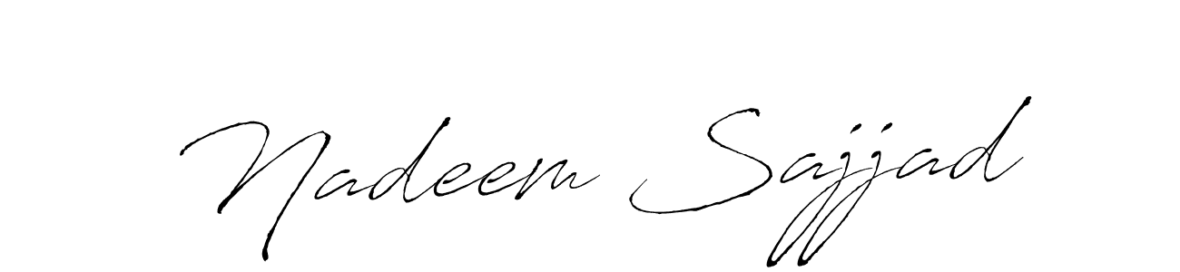Make a beautiful signature design for name Nadeem Sajjad. Use this online signature maker to create a handwritten signature for free. Nadeem Sajjad signature style 6 images and pictures png