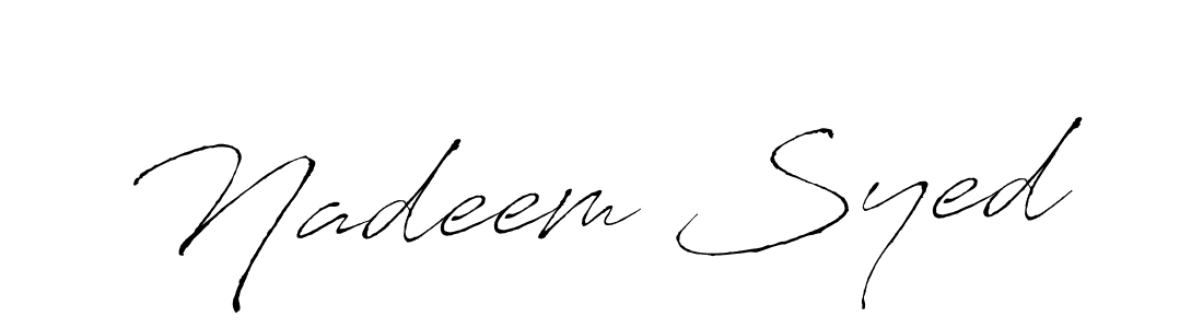 You can use this online signature creator to create a handwritten signature for the name Nadeem Syed. This is the best online autograph maker. Nadeem Syed signature style 6 images and pictures png