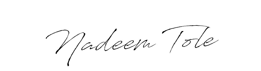 It looks lik you need a new signature style for name Nadeem Tole. Design unique handwritten (Antro_Vectra) signature with our free signature maker in just a few clicks. Nadeem Tole signature style 6 images and pictures png