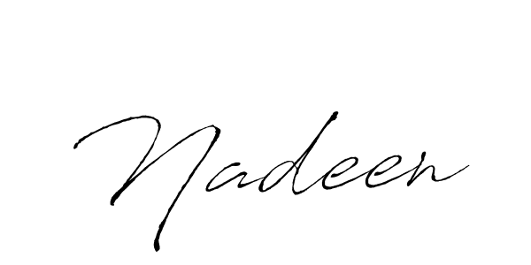 The best way (Antro_Vectra) to make a short signature is to pick only two or three words in your name. The name Nadeen include a total of six letters. For converting this name. Nadeen signature style 6 images and pictures png