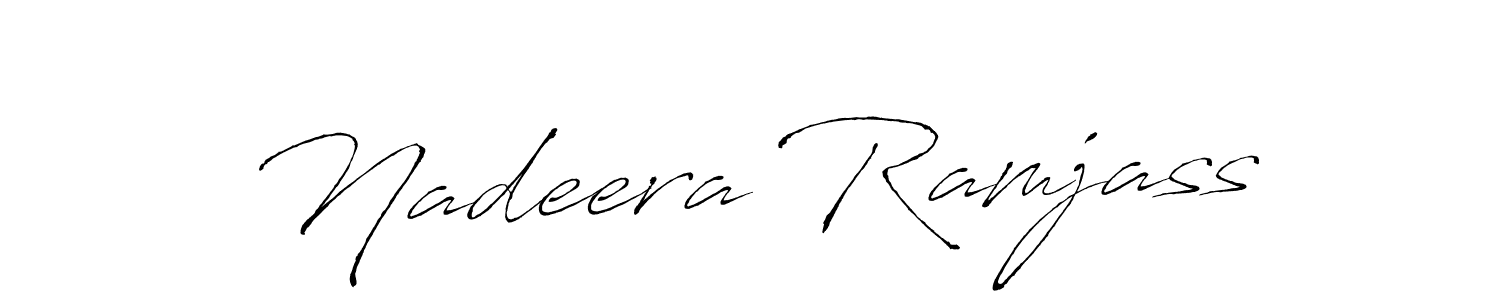 Make a short Nadeera Ramjass signature style. Manage your documents anywhere anytime using Antro_Vectra. Create and add eSignatures, submit forms, share and send files easily. Nadeera Ramjass signature style 6 images and pictures png