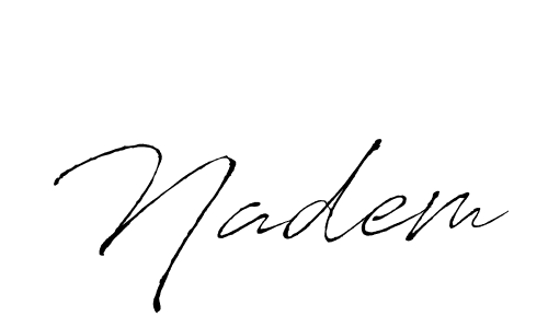 You can use this online signature creator to create a handwritten signature for the name Nadem. This is the best online autograph maker. Nadem signature style 6 images and pictures png