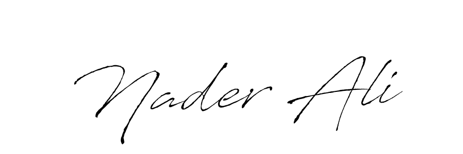 Make a beautiful signature design for name Nader Ali. Use this online signature maker to create a handwritten signature for free. Nader Ali signature style 6 images and pictures png