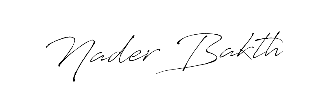 How to make Nader Bakth signature? Antro_Vectra is a professional autograph style. Create handwritten signature for Nader Bakth name. Nader Bakth signature style 6 images and pictures png