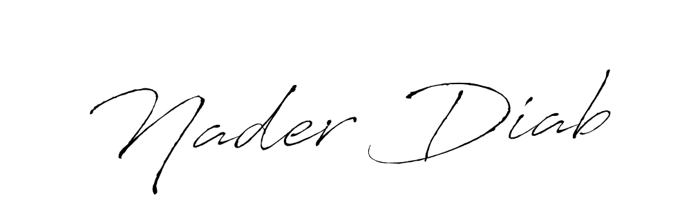 You should practise on your own different ways (Antro_Vectra) to write your name (Nader Diab) in signature. don't let someone else do it for you. Nader Diab signature style 6 images and pictures png