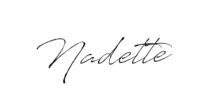You should practise on your own different ways (Antro_Vectra) to write your name (Nadette) in signature. don't let someone else do it for you. Nadette signature style 6 images and pictures png