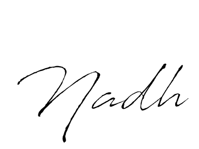 Also we have Nadh name is the best signature style. Create professional handwritten signature collection using Antro_Vectra autograph style. Nadh signature style 6 images and pictures png