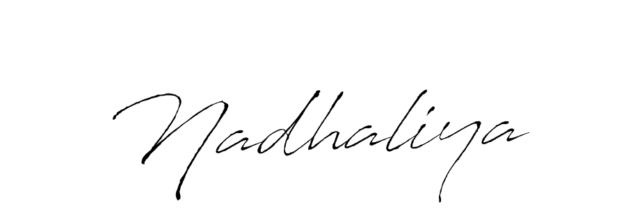 How to make Nadhaliya signature? Antro_Vectra is a professional autograph style. Create handwritten signature for Nadhaliya name. Nadhaliya signature style 6 images and pictures png