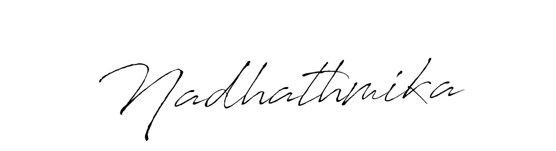 Make a beautiful signature design for name Nadhathmika. With this signature (Antro_Vectra) style, you can create a handwritten signature for free. Nadhathmika signature style 6 images and pictures png