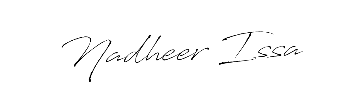 Also You can easily find your signature by using the search form. We will create Nadheer Issa name handwritten signature images for you free of cost using Antro_Vectra sign style. Nadheer Issa signature style 6 images and pictures png
