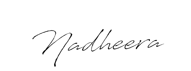 Create a beautiful signature design for name Nadheera. With this signature (Antro_Vectra) fonts, you can make a handwritten signature for free. Nadheera signature style 6 images and pictures png