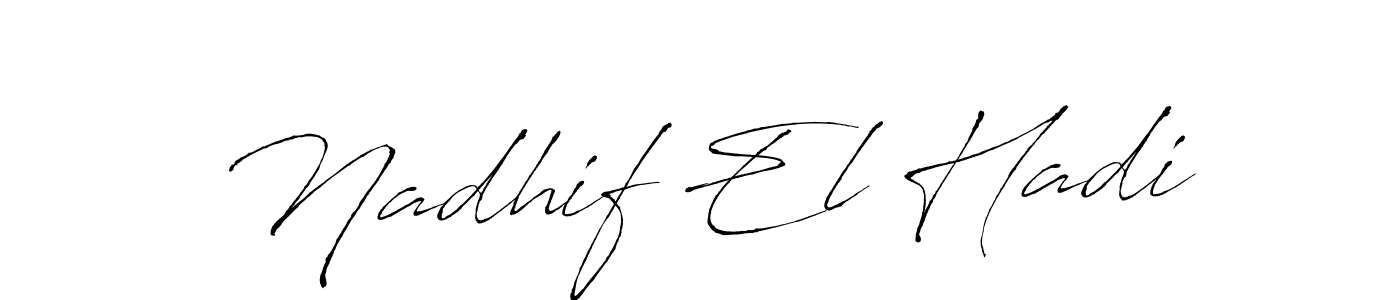 Best and Professional Signature Style for Nadhif El Hadi. Antro_Vectra Best Signature Style Collection. Nadhif El Hadi signature style 6 images and pictures png