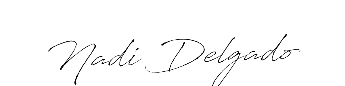 How to make Nadi Delgado signature? Antro_Vectra is a professional autograph style. Create handwritten signature for Nadi Delgado name. Nadi Delgado signature style 6 images and pictures png