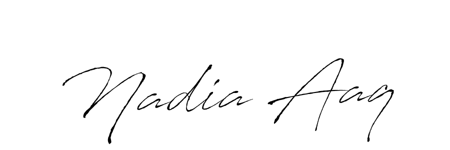 You can use this online signature creator to create a handwritten signature for the name Nadia Aaq. This is the best online autograph maker. Nadia Aaq signature style 6 images and pictures png