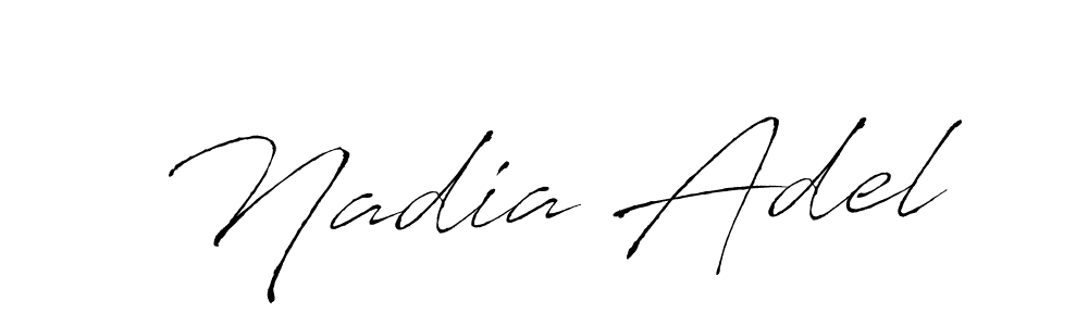 This is the best signature style for the Nadia Adel name. Also you like these signature font (Antro_Vectra). Mix name signature. Nadia Adel signature style 6 images and pictures png