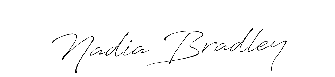 Nadia Bradley stylish signature style. Best Handwritten Sign (Antro_Vectra) for my name. Handwritten Signature Collection Ideas for my name Nadia Bradley. Nadia Bradley signature style 6 images and pictures png