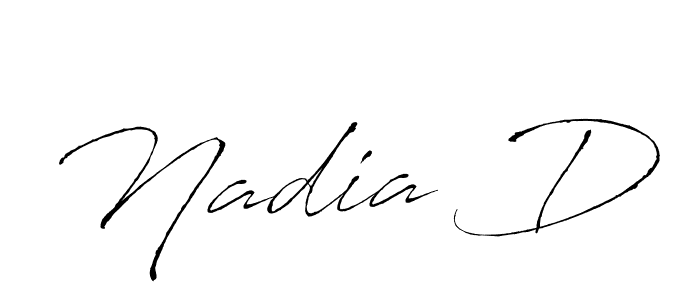 This is the best signature style for the Nadia D name. Also you like these signature font (Antro_Vectra). Mix name signature. Nadia D signature style 6 images and pictures png