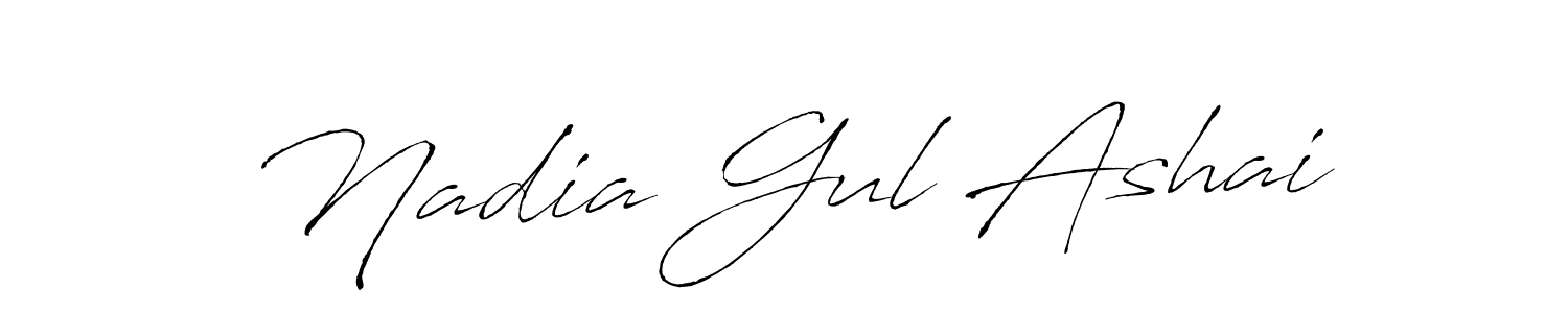 Make a beautiful signature design for name Nadia Gul Ashai. Use this online signature maker to create a handwritten signature for free. Nadia Gul Ashai signature style 6 images and pictures png