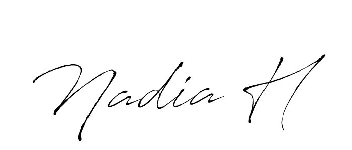 You can use this online signature creator to create a handwritten signature for the name Nadia H. This is the best online autograph maker. Nadia H signature style 6 images and pictures png