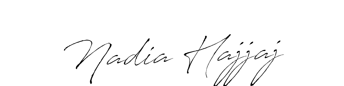 How to make Nadia Hajjaj name signature. Use Antro_Vectra style for creating short signs online. This is the latest handwritten sign. Nadia Hajjaj signature style 6 images and pictures png