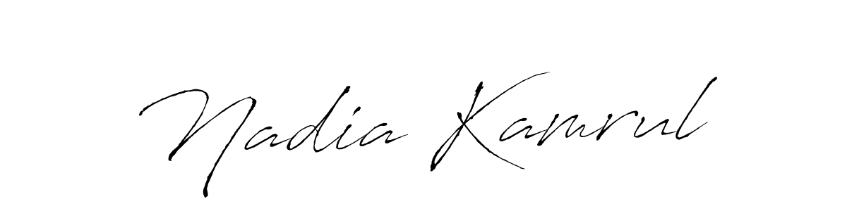 Create a beautiful signature design for name Nadia Kamrul. With this signature (Antro_Vectra) fonts, you can make a handwritten signature for free. Nadia Kamrul signature style 6 images and pictures png