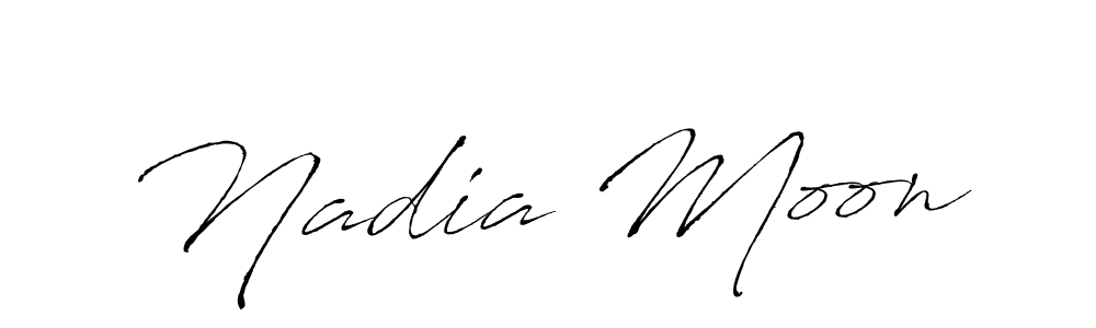 Best and Professional Signature Style for Nadia Moon. Antro_Vectra Best Signature Style Collection. Nadia Moon signature style 6 images and pictures png