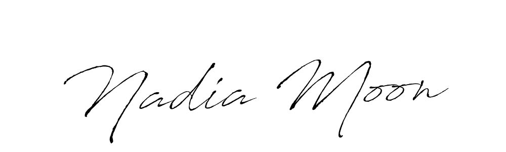 Here are the top 10 professional signature styles for the name Nadia Moon. These are the best autograph styles you can use for your name. Nadia Moon signature style 6 images and pictures png