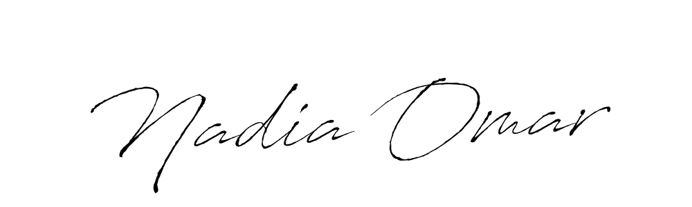 How to make Nadia Omar signature? Antro_Vectra is a professional autograph style. Create handwritten signature for Nadia Omar name. Nadia Omar signature style 6 images and pictures png