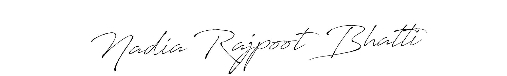 Also we have Nadia Rajpoot Bhatti name is the best signature style. Create professional handwritten signature collection using Antro_Vectra autograph style. Nadia Rajpoot Bhatti signature style 6 images and pictures png