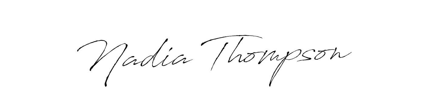 Create a beautiful signature design for name Nadia Thompson. With this signature (Antro_Vectra) fonts, you can make a handwritten signature for free. Nadia Thompson signature style 6 images and pictures png
