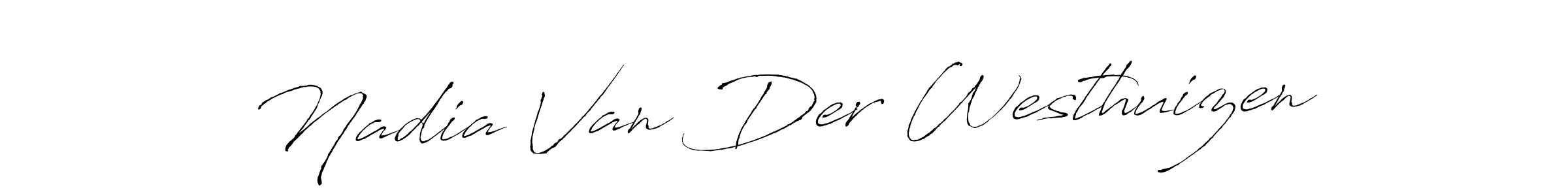 Design your own signature with our free online signature maker. With this signature software, you can create a handwritten (Antro_Vectra) signature for name Nadia Van Der Westhuizen. Nadia Van Der Westhuizen signature style 6 images and pictures png