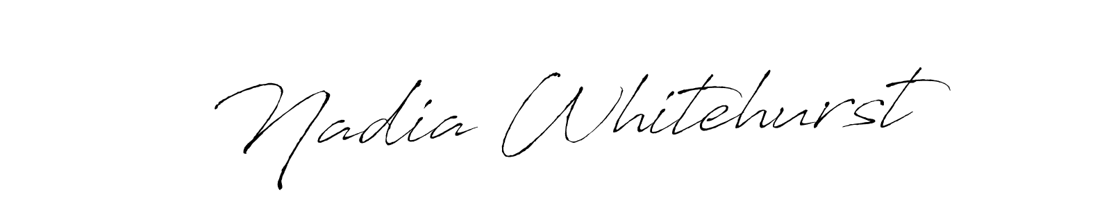 How to make Nadia Whitehurst name signature. Use Antro_Vectra style for creating short signs online. This is the latest handwritten sign. Nadia Whitehurst signature style 6 images and pictures png