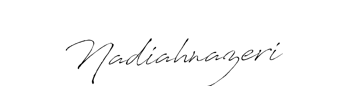 Design your own signature with our free online signature maker. With this signature software, you can create a handwritten (Antro_Vectra) signature for name Nadiahnazeri. Nadiahnazeri signature style 6 images and pictures png