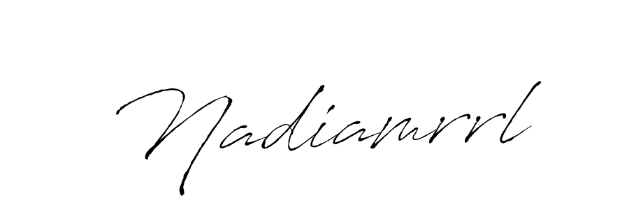 This is the best signature style for the Nadiamrrl name. Also you like these signature font (Antro_Vectra). Mix name signature. Nadiamrrl signature style 6 images and pictures png