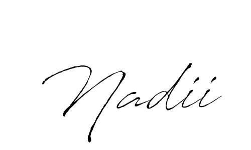 Similarly Antro_Vectra is the best handwritten signature design. Signature creator online .You can use it as an online autograph creator for name Nadii. Nadii signature style 6 images and pictures png