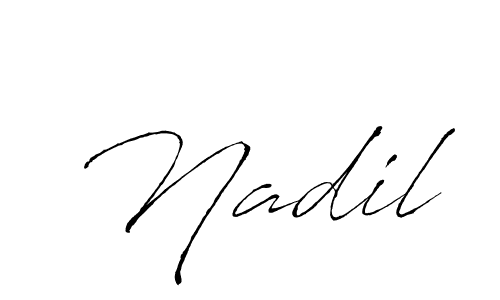 Best and Professional Signature Style for Nadil. Antro_Vectra Best Signature Style Collection. Nadil signature style 6 images and pictures png