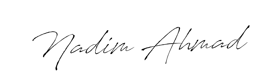 Make a beautiful signature design for name Nadim Ahmad. Use this online signature maker to create a handwritten signature for free. Nadim Ahmad signature style 6 images and pictures png