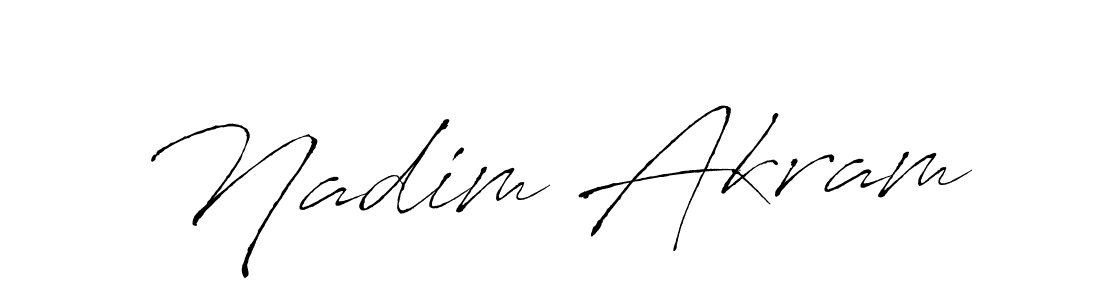 Design your own signature with our free online signature maker. With this signature software, you can create a handwritten (Antro_Vectra) signature for name Nadim Akram. Nadim Akram signature style 6 images and pictures png