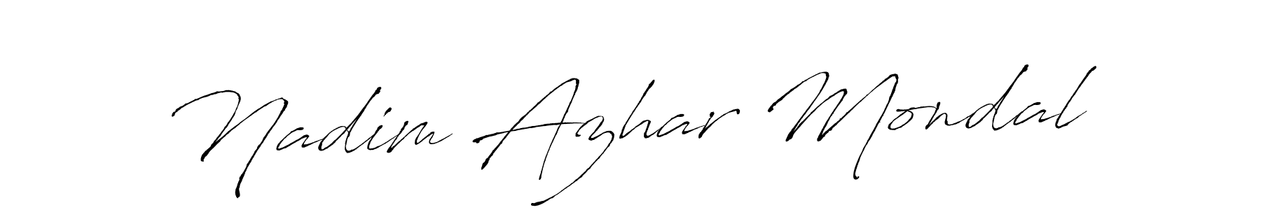 It looks lik you need a new signature style for name Nadim Azhar Mondal. Design unique handwritten (Antro_Vectra) signature with our free signature maker in just a few clicks. Nadim Azhar Mondal signature style 6 images and pictures png