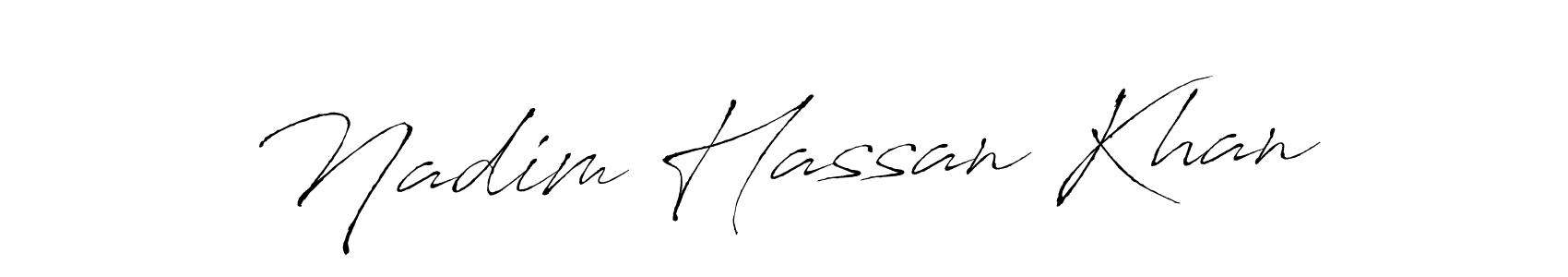 How to make Nadim Hassan Khan signature? Antro_Vectra is a professional autograph style. Create handwritten signature for Nadim Hassan Khan name. Nadim Hassan Khan signature style 6 images and pictures png