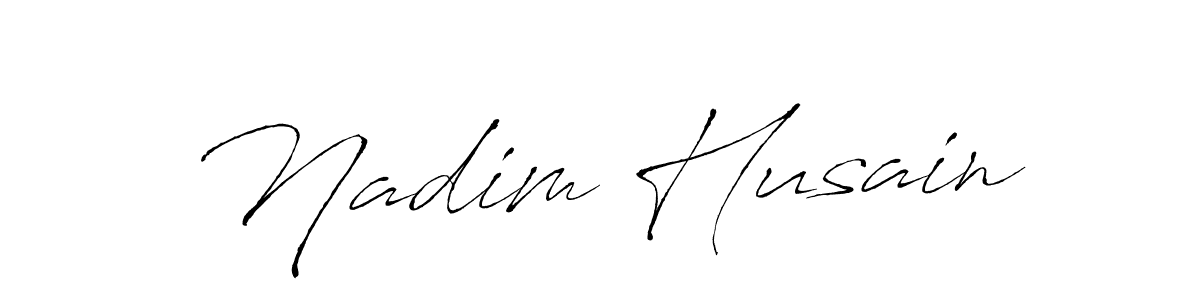 How to make Nadim Husain signature? Antro_Vectra is a professional autograph style. Create handwritten signature for Nadim Husain name. Nadim Husain signature style 6 images and pictures png