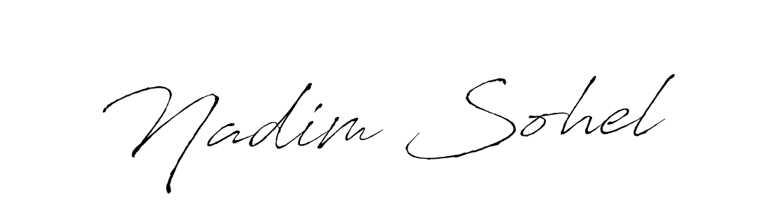 Make a beautiful signature design for name Nadim Sohel. Use this online signature maker to create a handwritten signature for free. Nadim Sohel signature style 6 images and pictures png