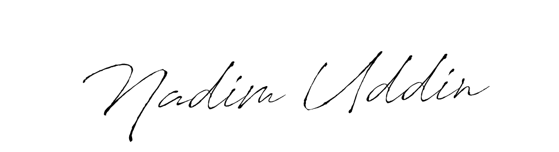It looks lik you need a new signature style for name Nadim Uddin. Design unique handwritten (Antro_Vectra) signature with our free signature maker in just a few clicks. Nadim Uddin signature style 6 images and pictures png