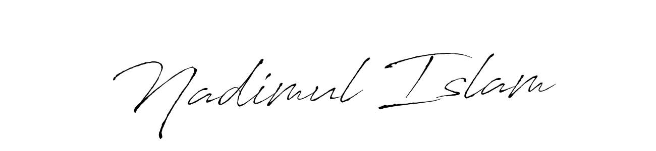 Nadimul Islam stylish signature style. Best Handwritten Sign (Antro_Vectra) for my name. Handwritten Signature Collection Ideas for my name Nadimul Islam. Nadimul Islam signature style 6 images and pictures png