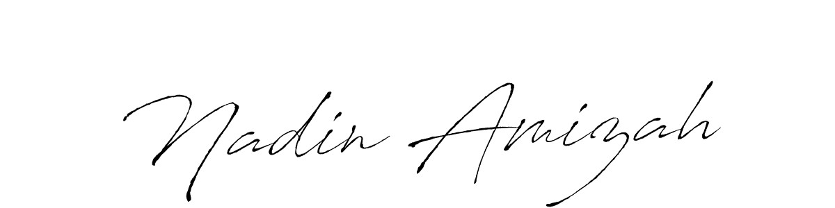 Antro_Vectra is a professional signature style that is perfect for those who want to add a touch of class to their signature. It is also a great choice for those who want to make their signature more unique. Get Nadin Amizah name to fancy signature for free. Nadin Amizah signature style 6 images and pictures png