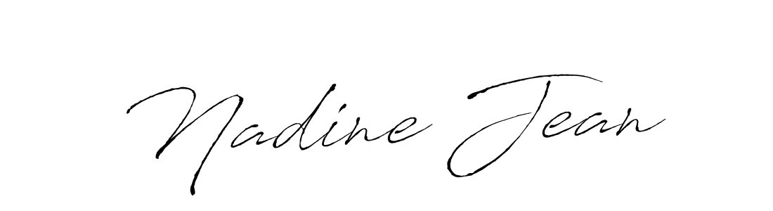 Use a signature maker to create a handwritten signature online. With this signature software, you can design (Antro_Vectra) your own signature for name Nadine Jean. Nadine Jean signature style 6 images and pictures png